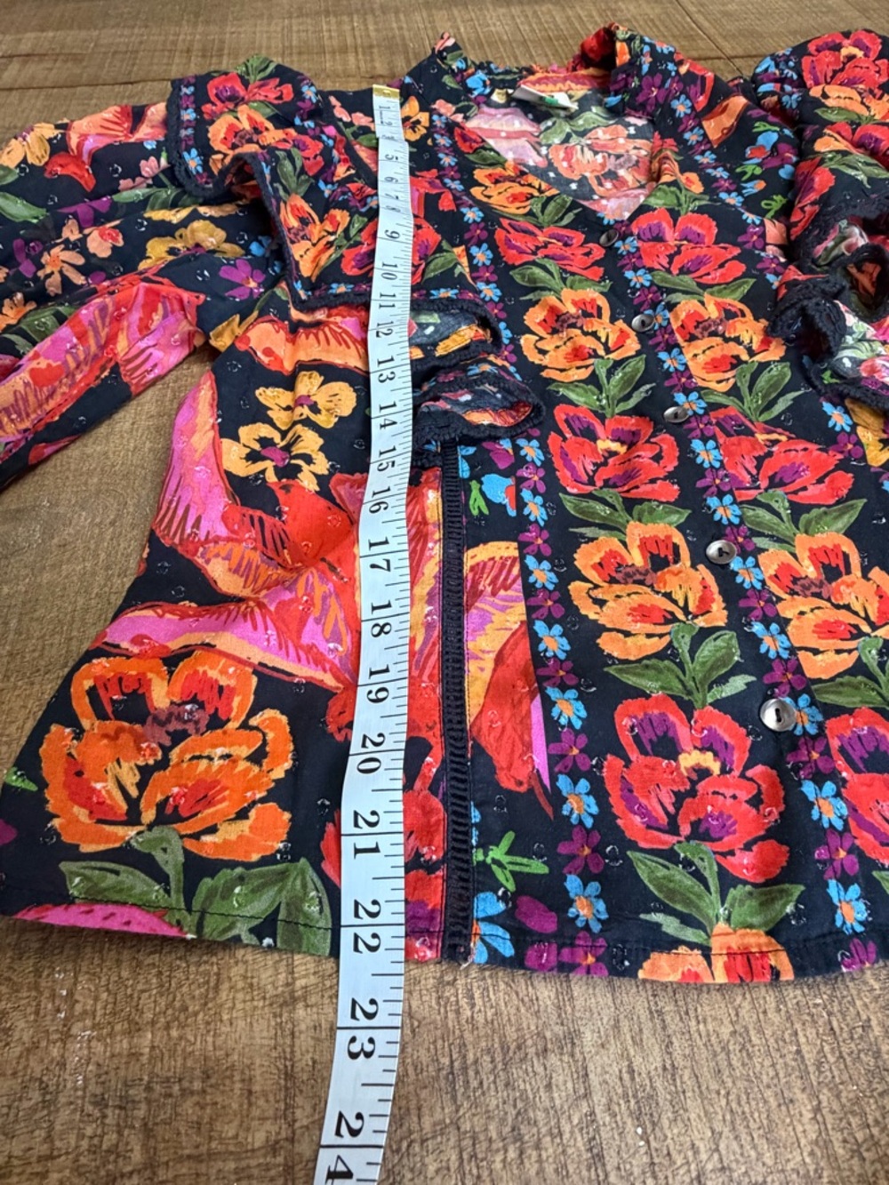 Farm Rio Red Spring Bananas Blouse - Picture 10 of 11